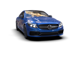 Realistic sport car isolated on background. 3d rendering - illustration png