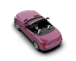 Realistic sport car isolated on background. 3d rendering - illustration png
