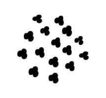 Dolka dot pattern. Abstract geometric background with small black circles on white background. Dots wallpaper. Perfect for card, screensaver, poster, invitation, home decor. vector