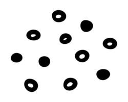 Dolka dot pattern. Abstract geometric background with small black circles on white background. Dots wallpaper. Perfect for card, screensaver, poster, invitation, home decor. vector