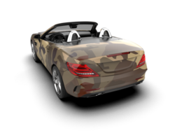 Realistic sport car isolated on background. 3d rendering - illustration png