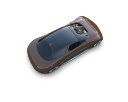 Realistic sport car isolated on background. 3d rendering - illustration png