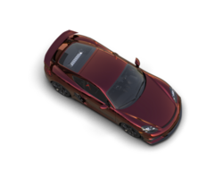 Realistic sport car isolated on background. 3d rendering - illustration png