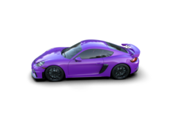 Realistic sport car isolated on background. 3d rendering - illustration png