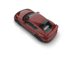 Realistic sport car isolated on background. 3d rendering - illustration png