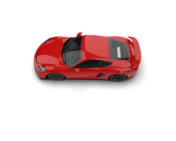 Realistic sport car isolated on background. 3d rendering - illustration png