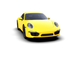 Realistic sport car isolated on background. 3d rendering - illustration png