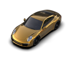 Realistic sport car isolated on background. 3d rendering - illustration png