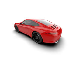 Realistic sport car isolated on background. 3d rendering - illustration png