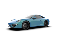 Realistic sport car isolated on background. 3d rendering - illustration png