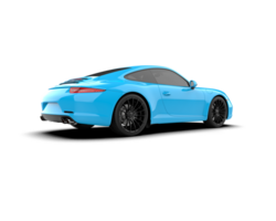 Realistic sport car isolated on background. 3d rendering - illustration png