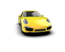 Realistic sport car isolated on background. 3d rendering - illustration png