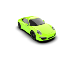 Realistic sport car isolated on background. 3d rendering - illustration png