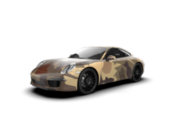 Realistic sport car isolated on background. 3d rendering - illustration png