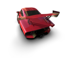 realista deporte coche aislado en antecedentes. 3d representación - ilustración png