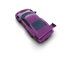 realista deporte coche aislado en antecedentes. 3d representación - ilustración png