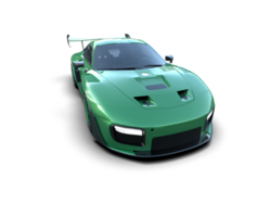realista deporte coche aislado en antecedentes. 3d representación - ilustración png