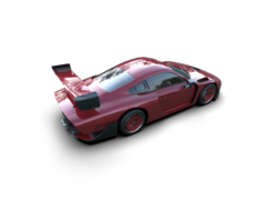 realista deporte coche aislado en antecedentes. 3d representación - ilustración png