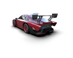 realista deporte coche aislado en antecedentes. 3d representación - ilustración png