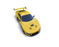 realista deporte coche aislado en antecedentes. 3d representación - ilustración png