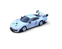 realista deporte coche aislado en antecedentes. 3d representación - ilustración png