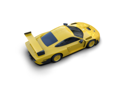 realista deporte coche aislado en antecedentes. 3d representación - ilustración png