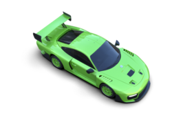 realista deporte coche aislado en antecedentes. 3d representación - ilustración png