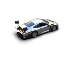 realista deporte coche aislado en antecedentes. 3d representación - ilustración png