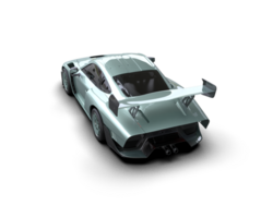 realista deporte coche aislado en antecedentes. 3d representación - ilustración png