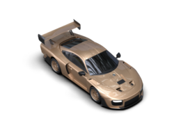realista deporte coche aislado en antecedentes. 3d representación - ilustración png