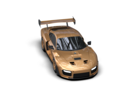 realista deporte coche aislado en antecedentes. 3d representación - ilustración png