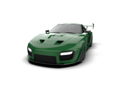 Realistic sport car isolated on background. 3d rendering - illustration png