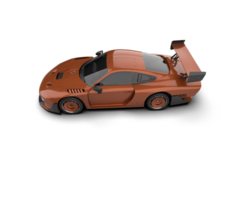 realista deporte coche aislado en antecedentes. 3d representación - ilustración png