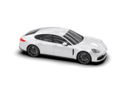 Realistic sport car isolated on background. 3d rendering - illustration png