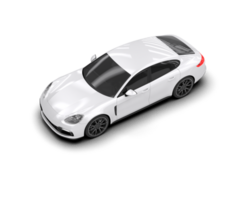 Realistic sport car isolated on background. 3d rendering - illustration png