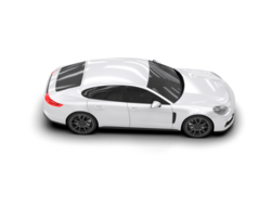 Realistic sport car isolated on background. 3d rendering - illustration png