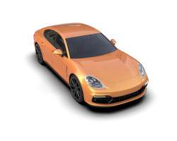 realista deporte coche aislado en antecedentes. 3d representación - ilustración png