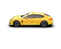 realista deporte coche aislado en antecedentes. 3d representación - ilustración png