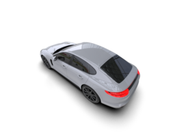 Realistic sport car isolated on background. 3d rendering - illustration png