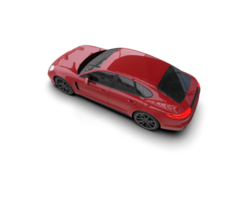 Realistic sport car isolated on background. 3d rendering - illustration png
