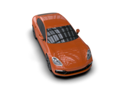 Realistic sport car isolated on background. 3d rendering - illustration png