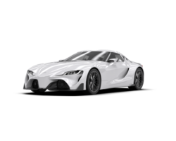 Realistic sport car isolated on background. 3d rendering - illustration png
