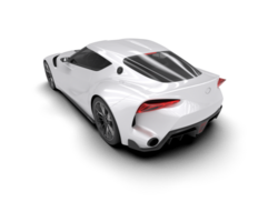 realista esporte carro isolado em fundo. 3d Renderização - ilustração png