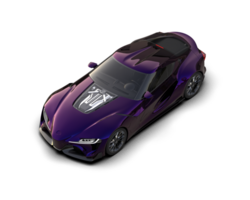 Realistic sport car isolated on background. 3d rendering - illustration png