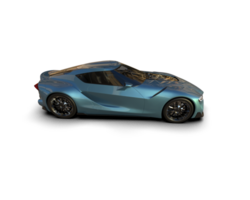 realista esporte carro isolado em fundo. 3d Renderização - ilustração png