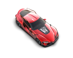 Realistic sport car isolated on background. 3d rendering - illustration png
