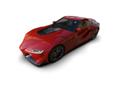 Realistic sport car isolated on background. 3d rendering - illustration png