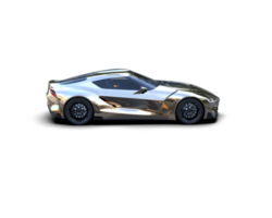 Realistic sport car isolated on background. 3d rendering - illustration png