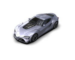 Realistic sport car isolated on background. 3d rendering - illustration png