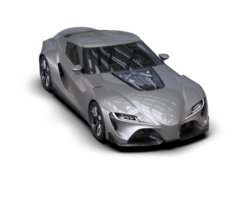 realista esporte carro isolado em fundo. 3d Renderização - ilustração png